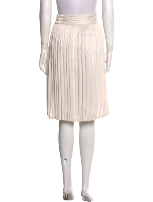 Maille Clu Pleated Accents Knee-Length Skirt