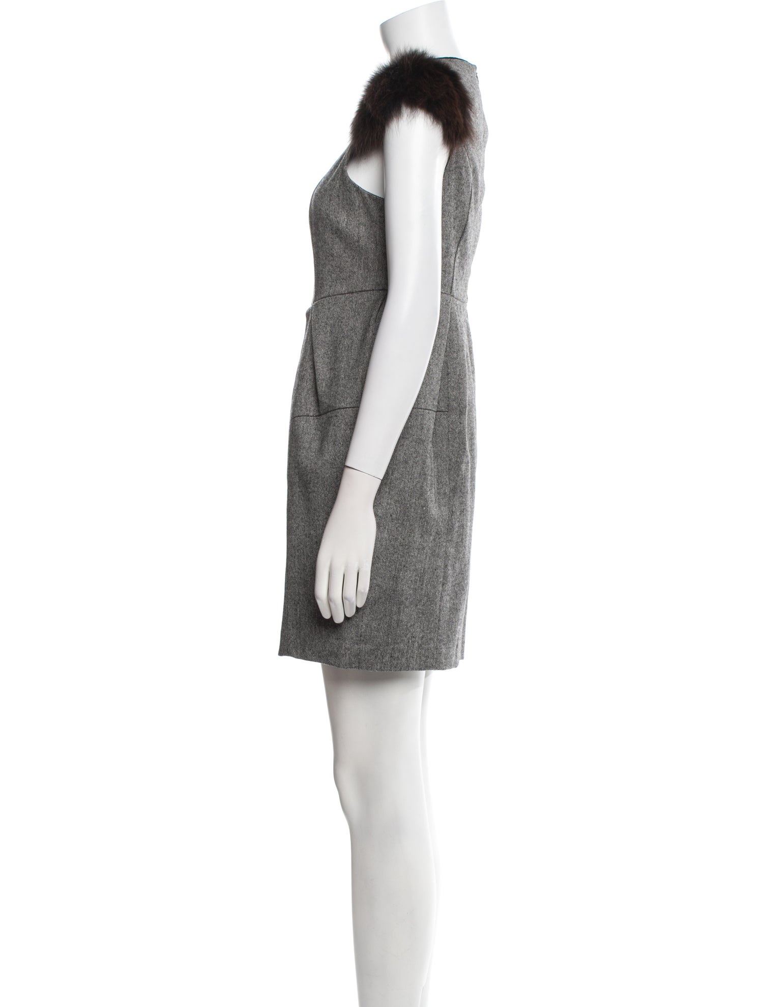 MORINE COMTE MARANT Colorblock Pattern Mini Dress