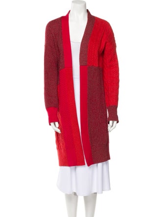 McQ Swallow Striped Open Front Sweater