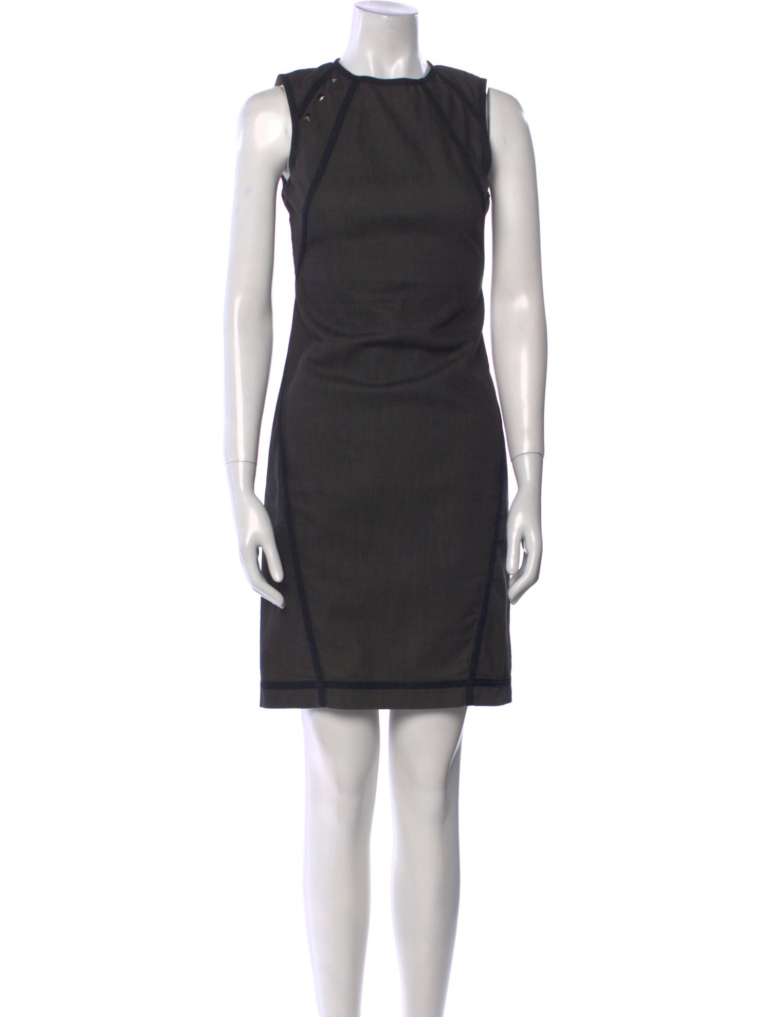 McQ Alexander McQueen Crew Neck Mini Dress