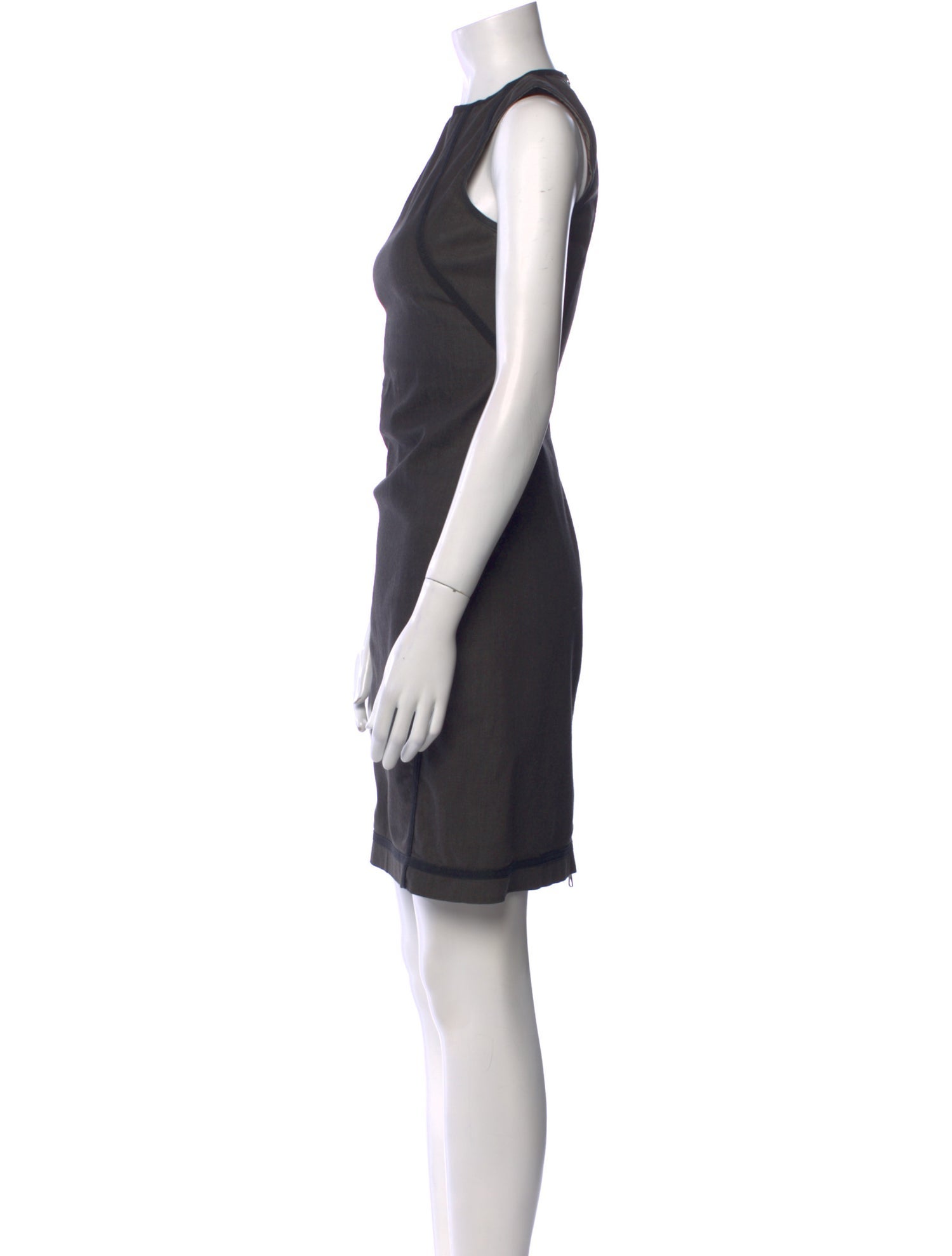 McQ Alexander McQueen Crew Neck Mini Dress