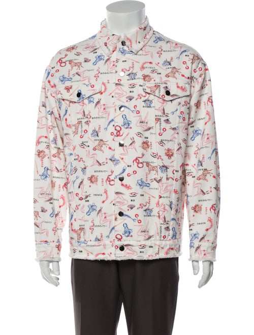 Marcell Von Berlin Graphic Print Denim Jacket w/ T