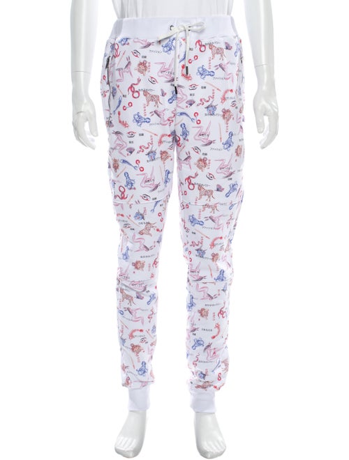 Marcell Von Berlin Graphic Print Joggers White