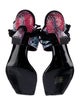 Marcell Von Berlin Leather Animal Print Sandals