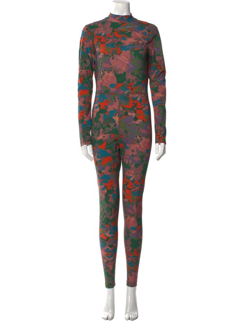 Marcell Von Berlin Printed Mock Neck Jumpsuit