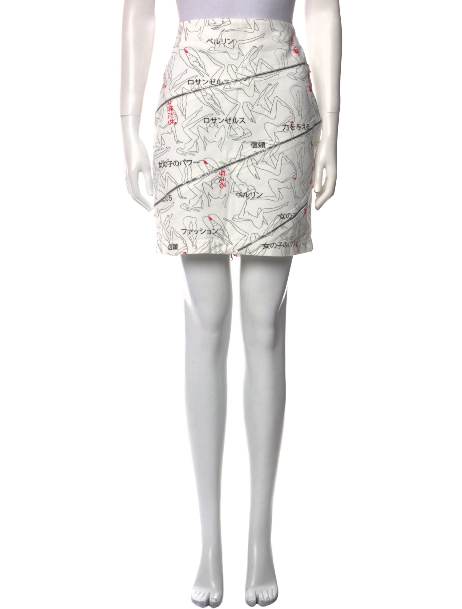 Marcell Von Berlin Printed Mini Skirt