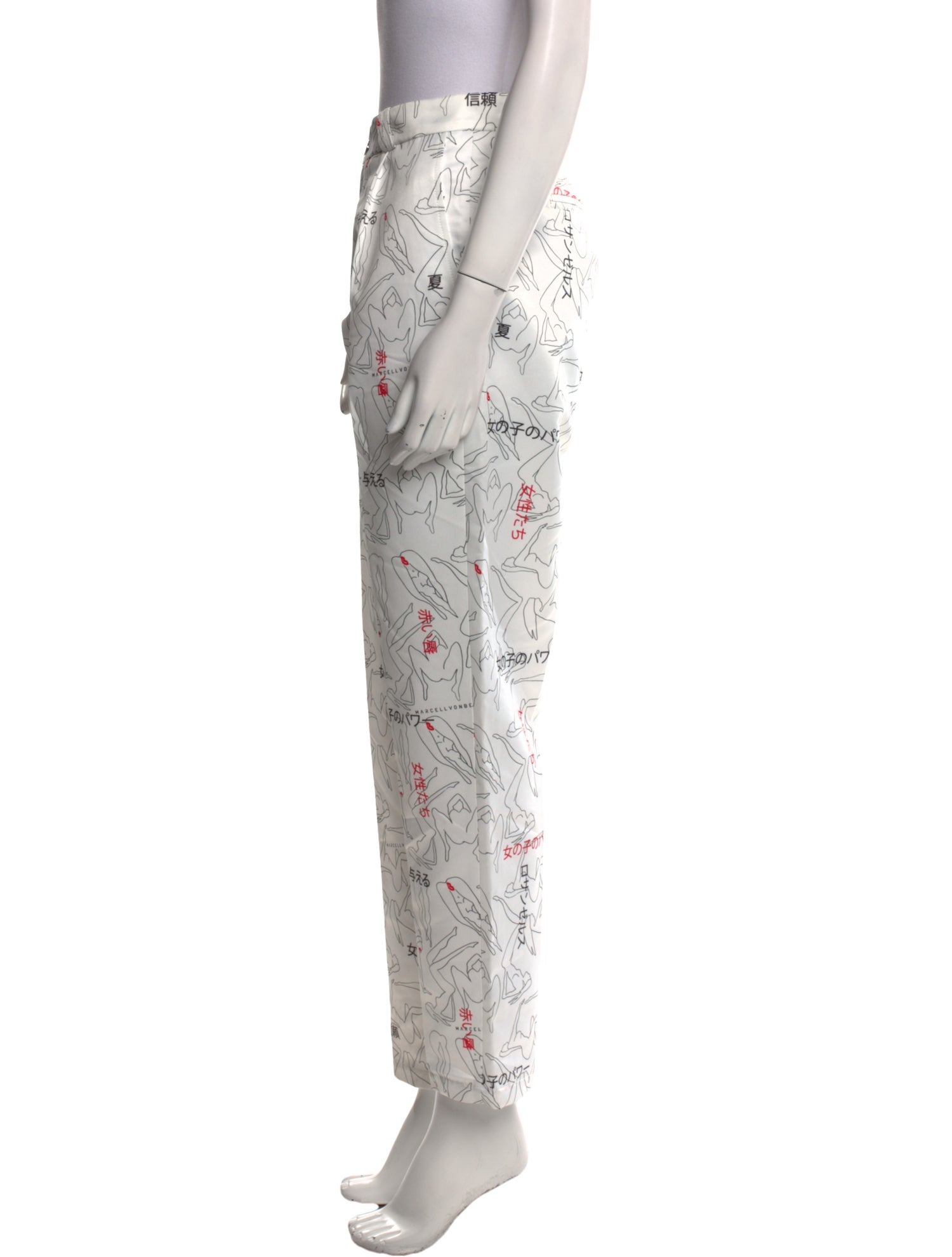 Marcell Von Berlin Printed Straight Leg Pants