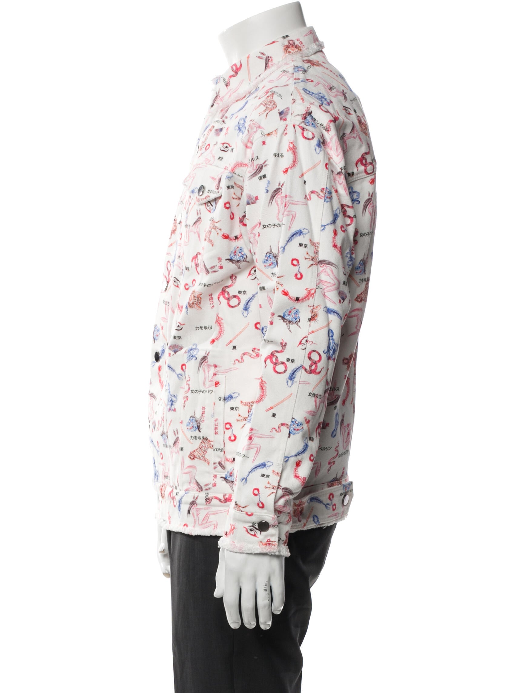 Marcell Von Berlin Graphic Print Trucker Jacket w/ Tags