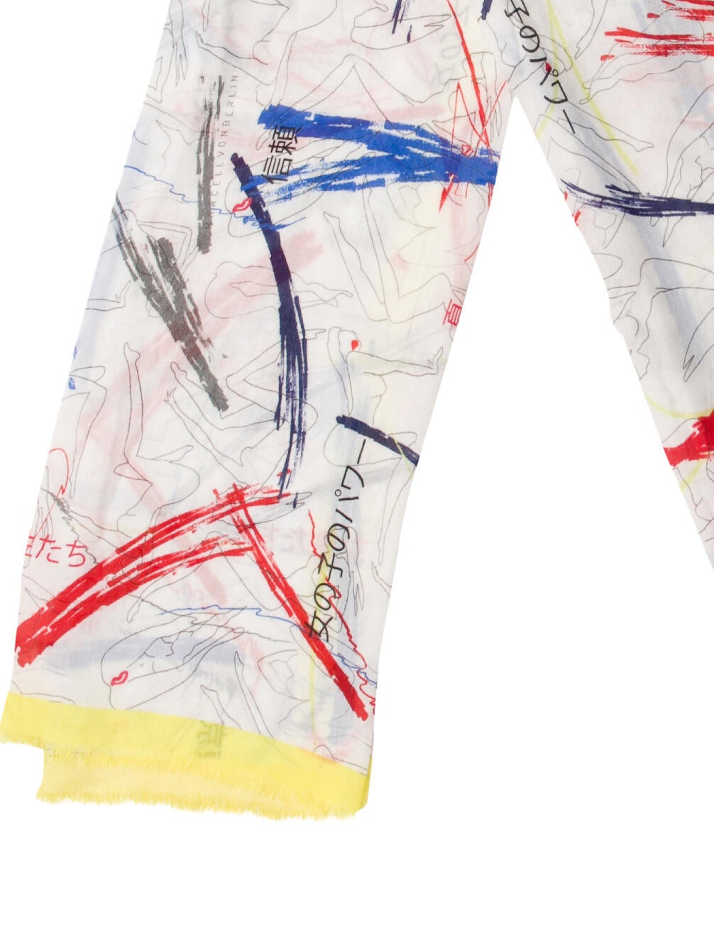 Marcell Von Berlin Cashmere Printed Scarf w/ Tags