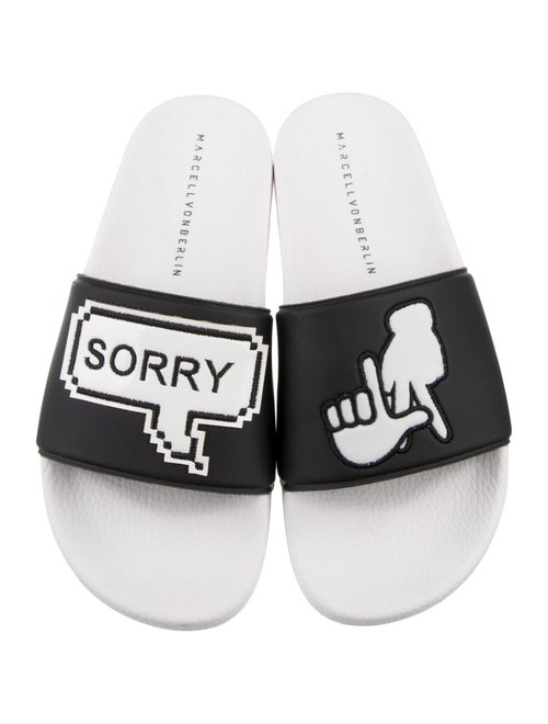 Marcell Von Berlin Leather Printed Slides