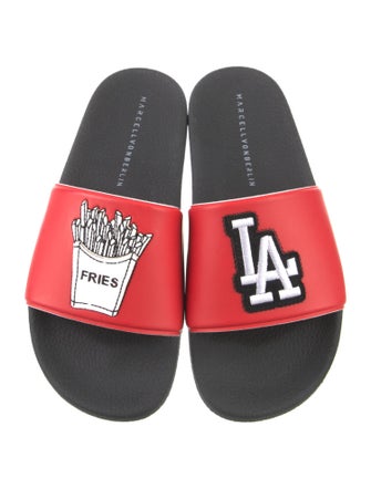 Marcell Von Berlin Leather Printed Slides