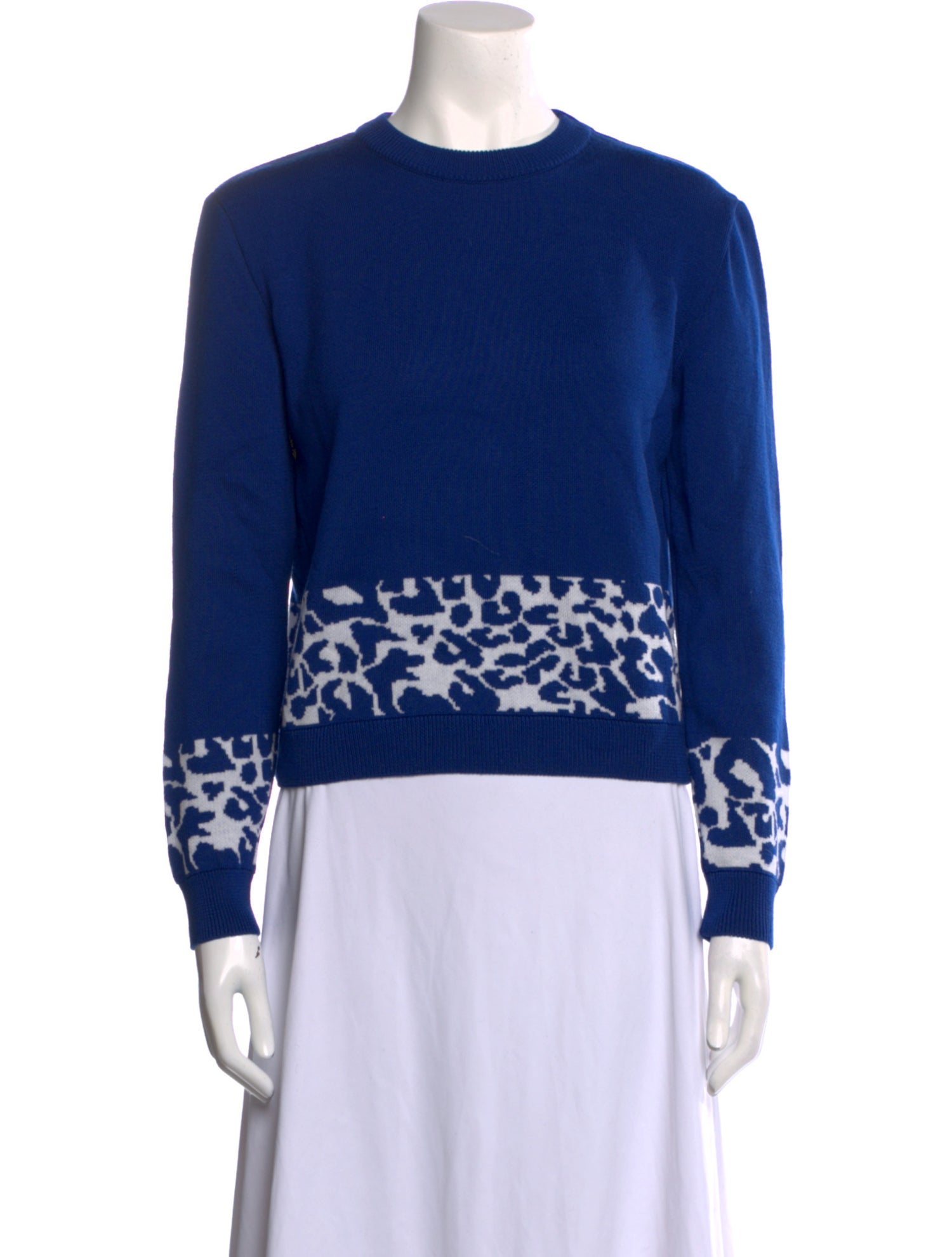 Marcell Von Berlin Virgin Wool Printed Sweater