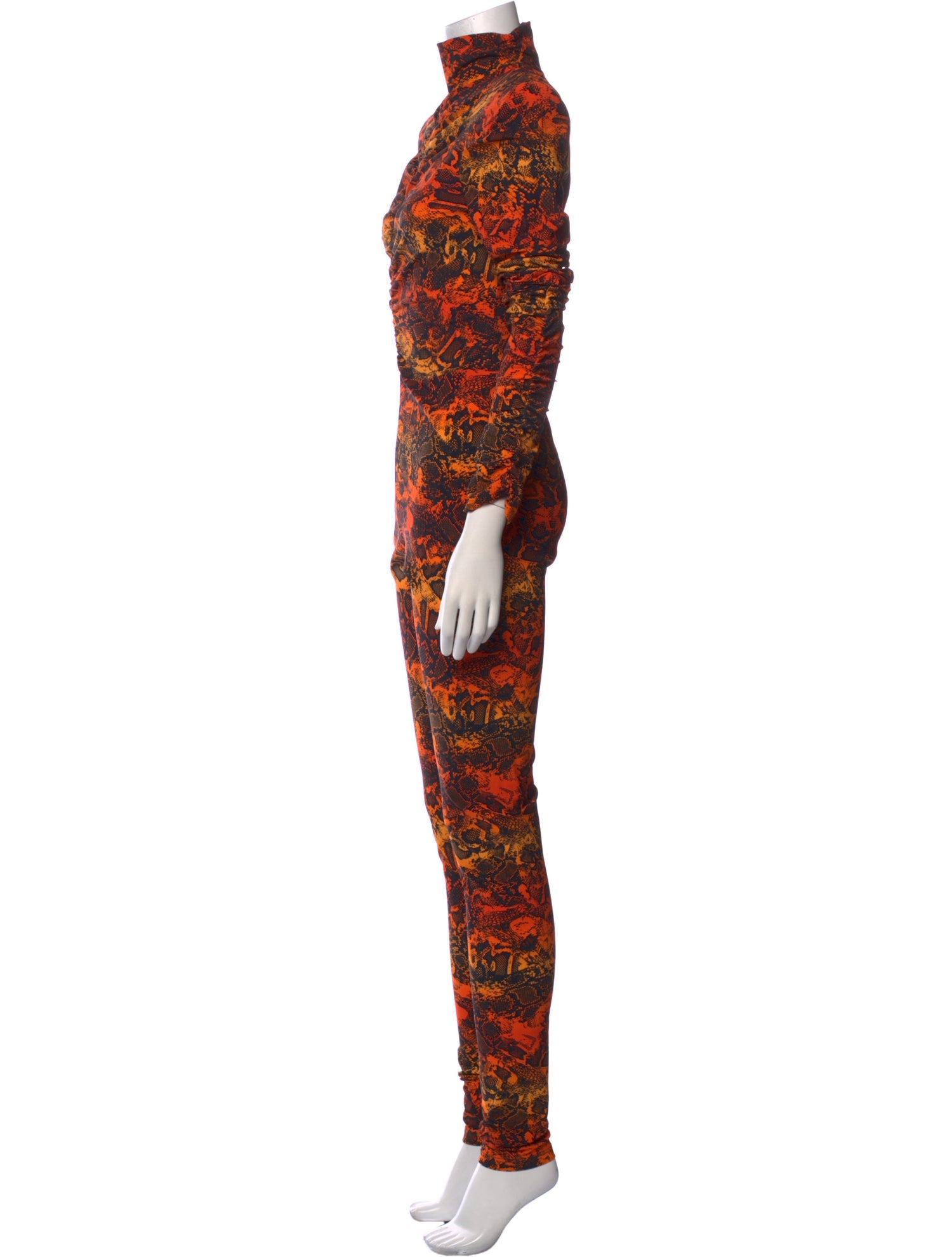 Marcell Von Berlin Animal Print Turtleneck Jumpsuit w/ Tags