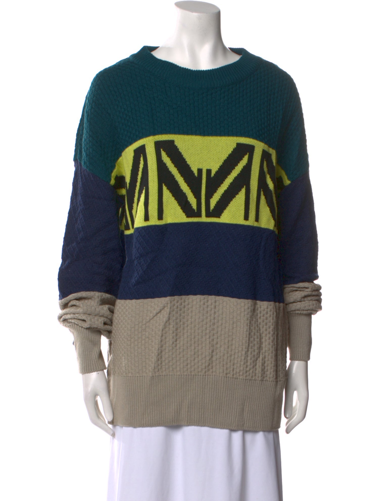 Marcell Von Berlin Virgin Wool Striped Sweater w/ Tags