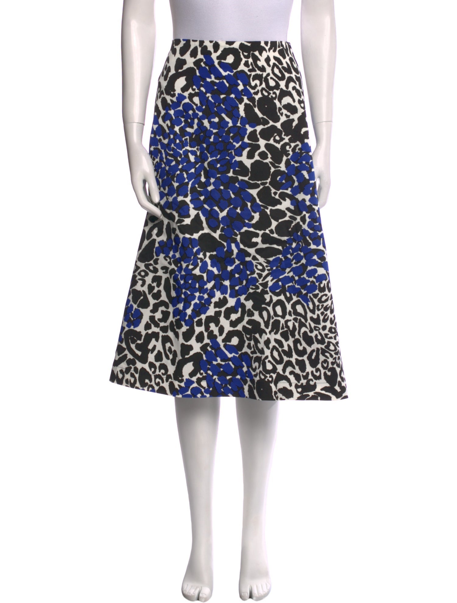 Marcell Von Berlin Animal Print Knee-Length Skirt