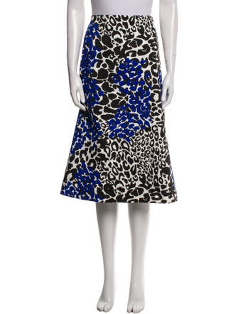 Marcell Von Berlin Animal Print Knee-Length Skirt
