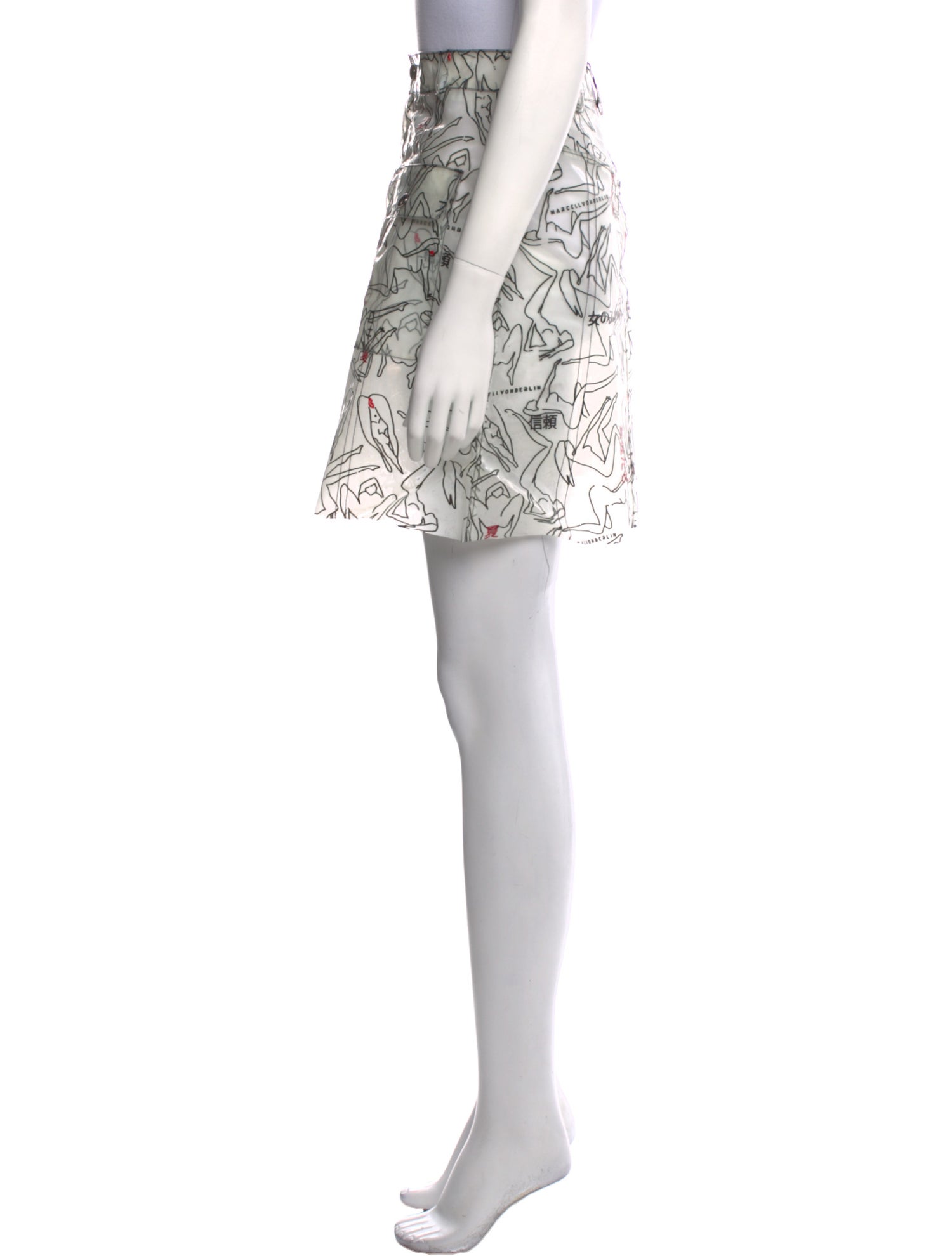 Marcell Von Berlin Printed Mini Skirt