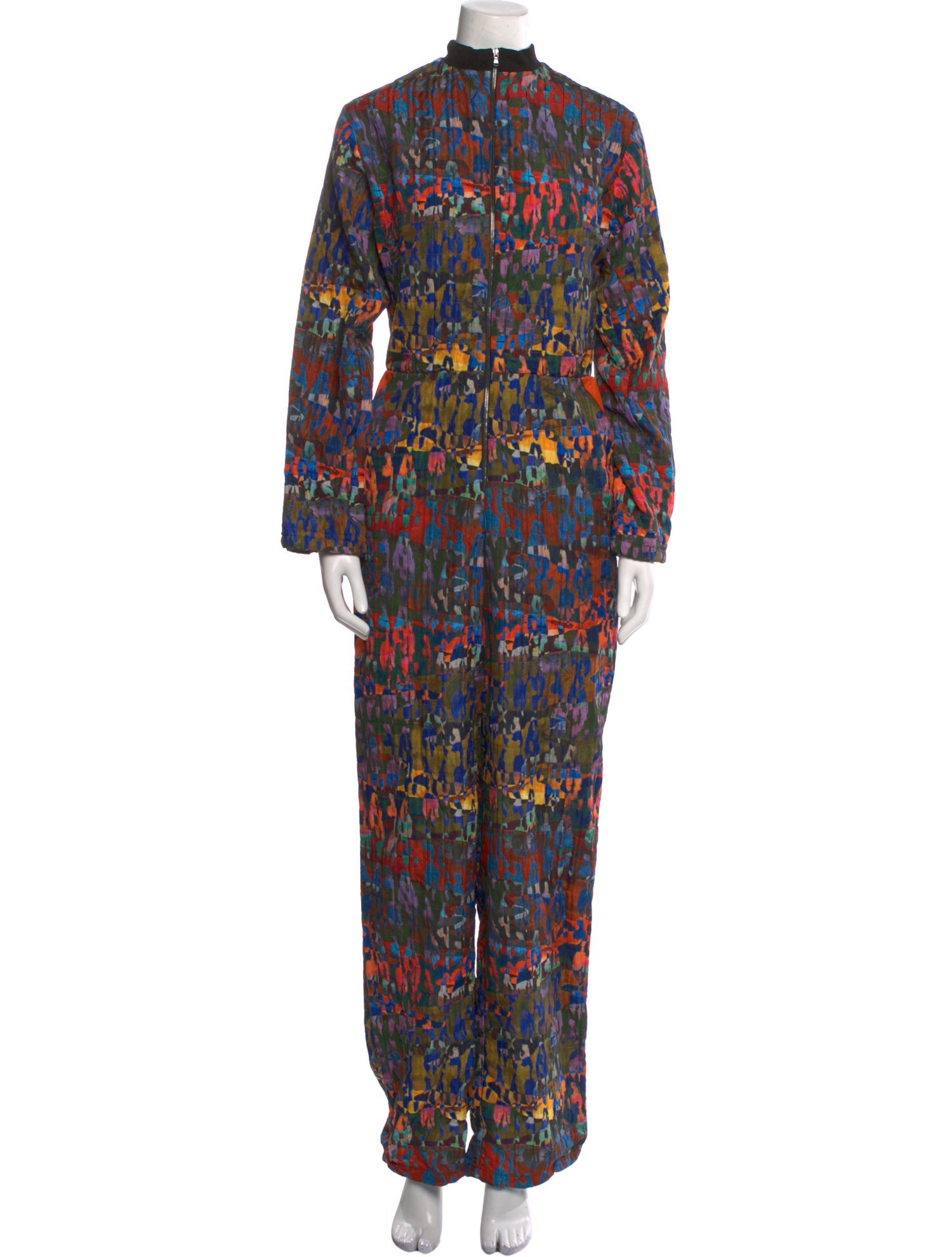 Marcell Von Berlin Printed Mock Neck Jumpsuit w/ Tags