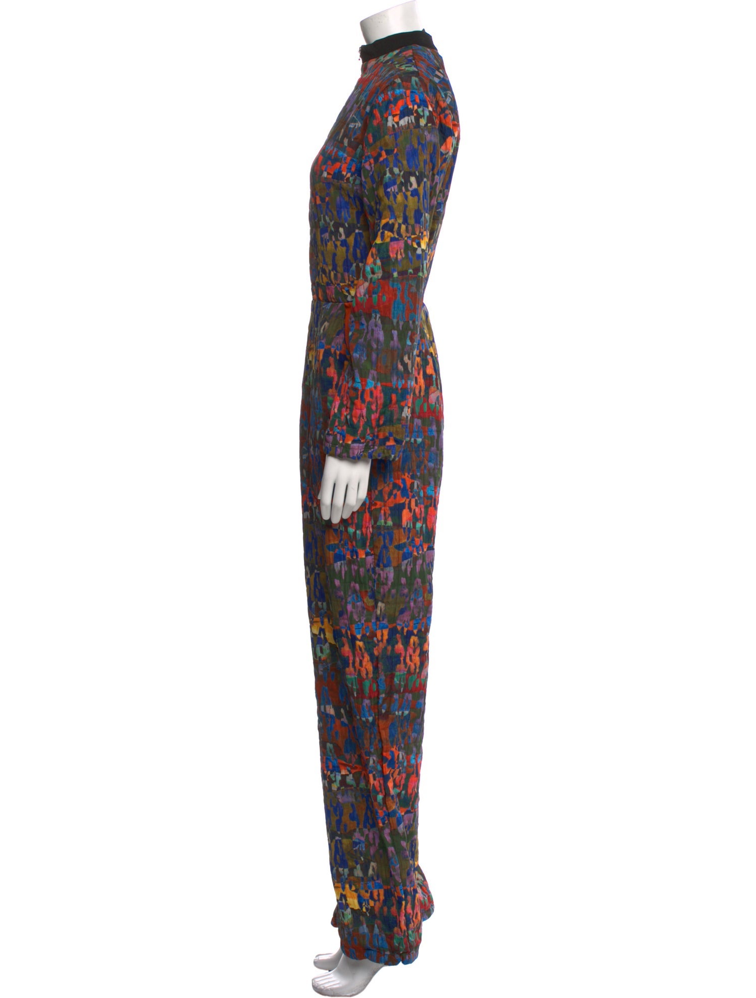 Marcell Von Berlin Printed Mock Neck Jumpsuit w/ Tags