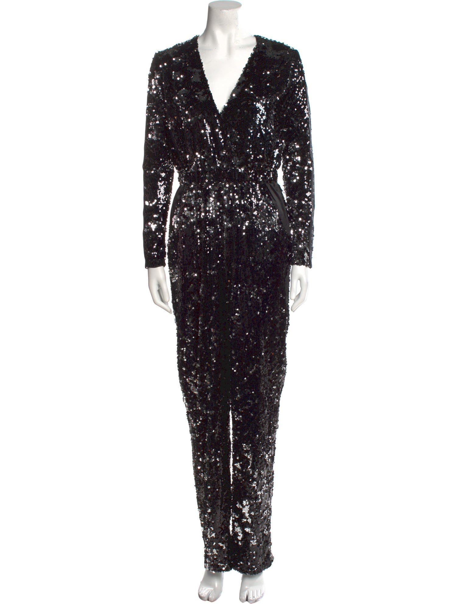 Marcell Von Berlin Printed V-Neck Jumpsuit w/ Tags