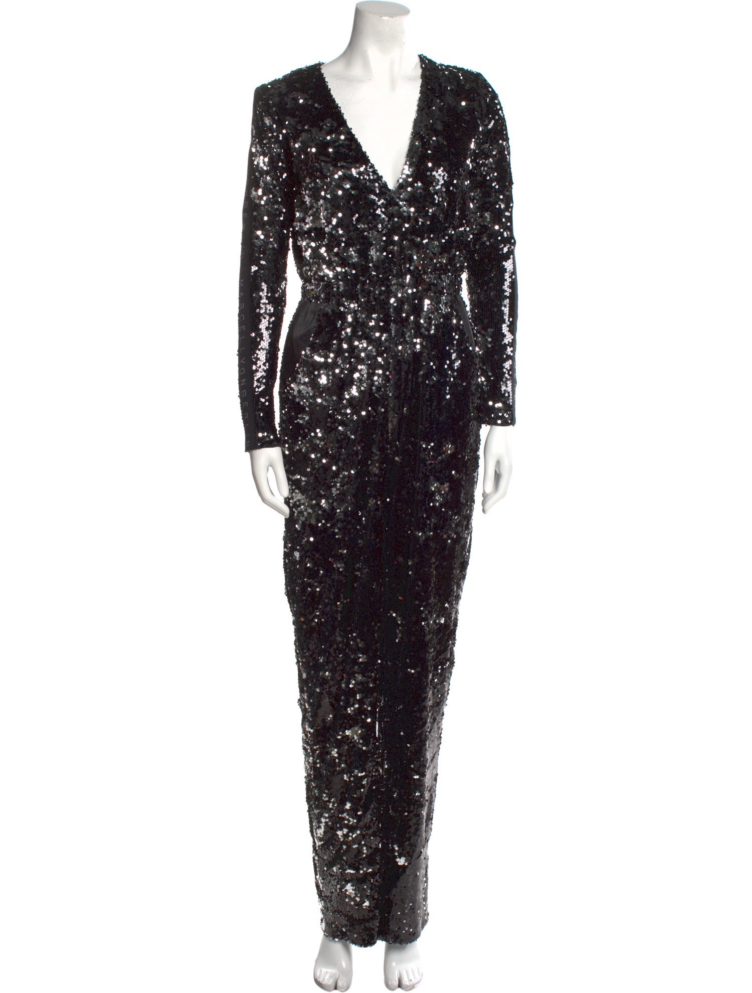 Marcell Von Berlin Printed V-Neck Jumpsuit w/ Tags