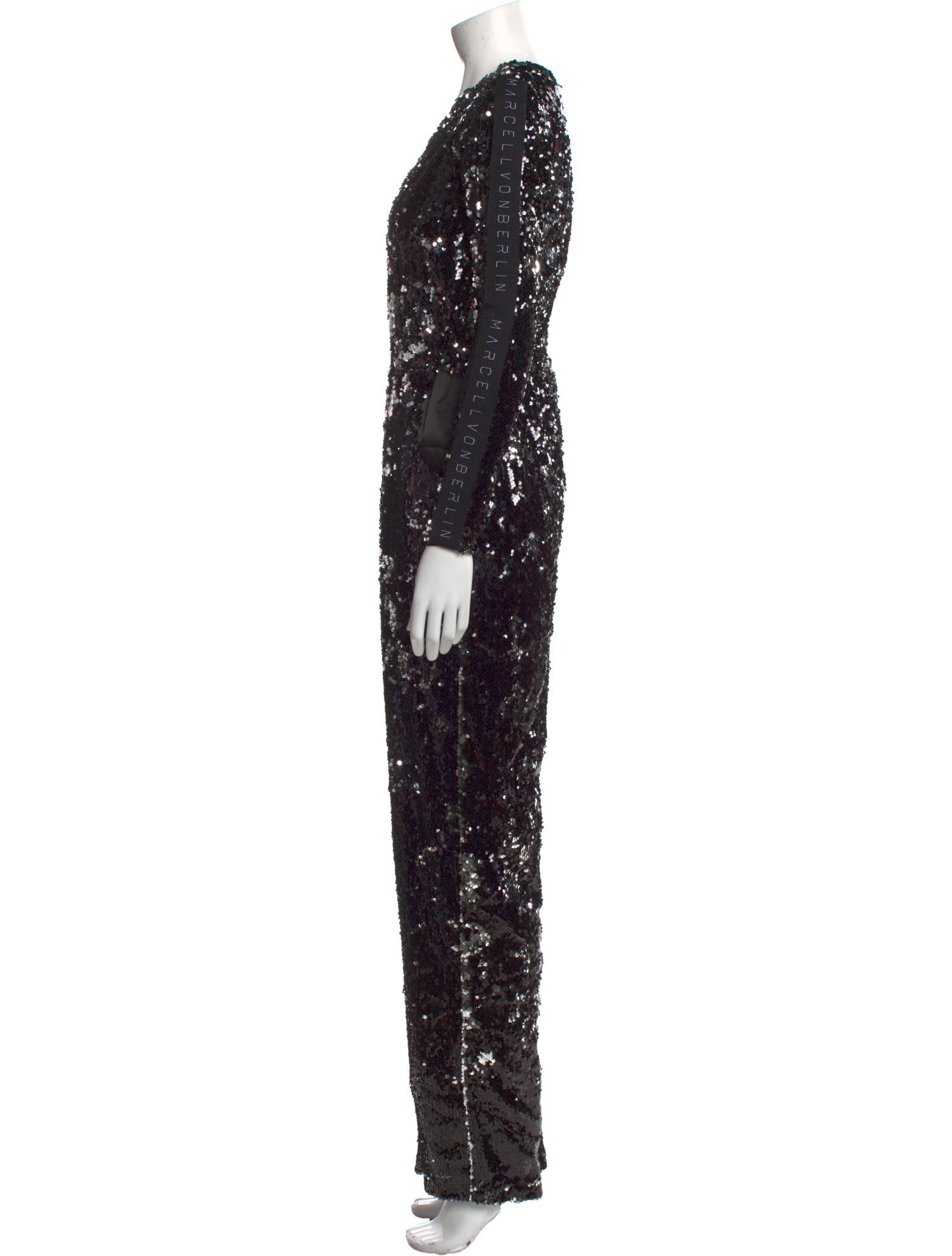 Marcell Von Berlin Printed V-Neck Jumpsuit w/ Tags