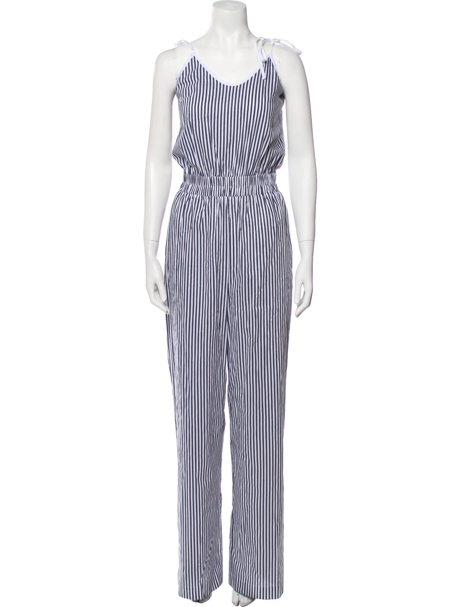 Marcell Von Berlin Striped Scoop Neck Jumpsuit w/ Tags