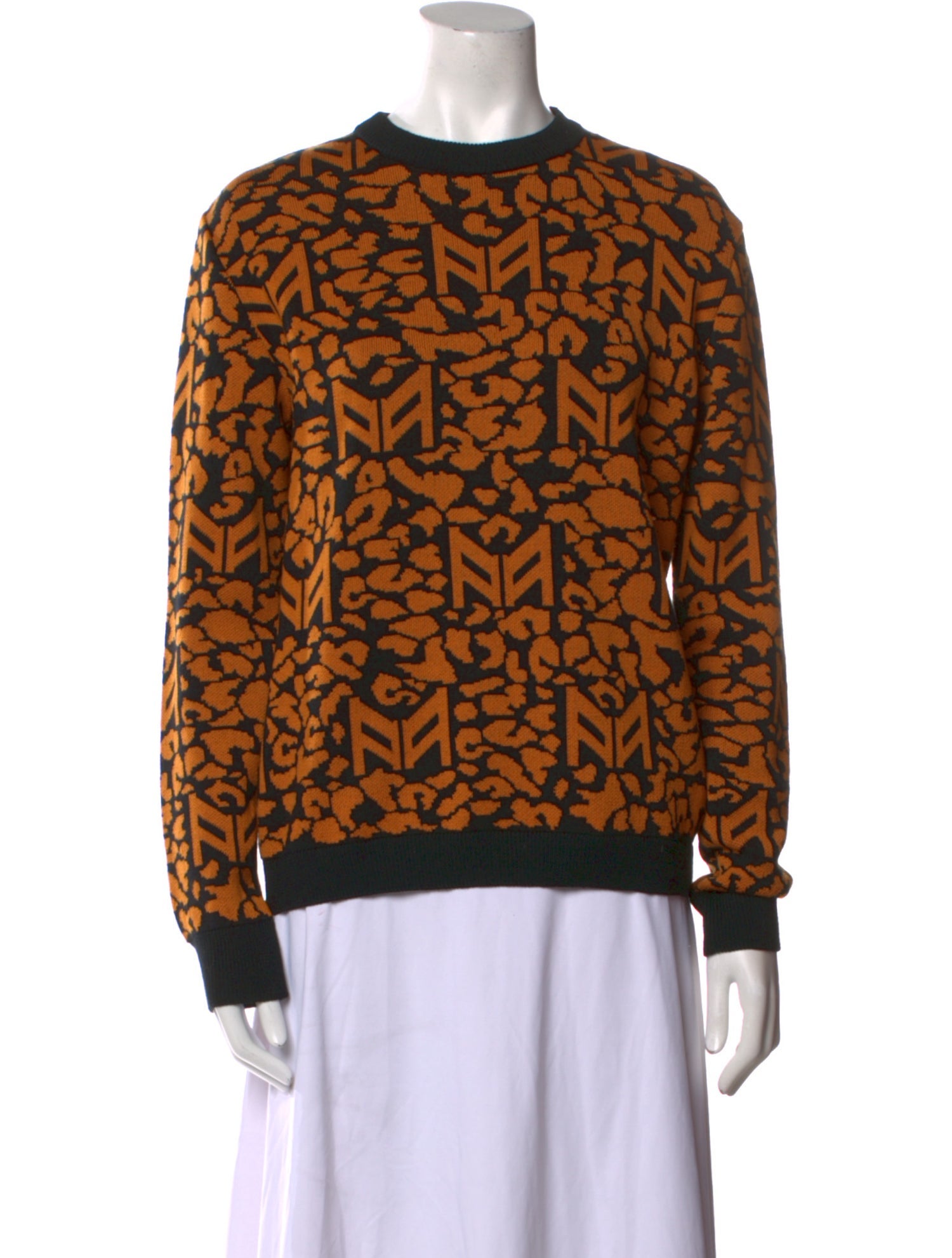 Marcell Von Berlin Virgin Wool Printed Sweater w/ Tags