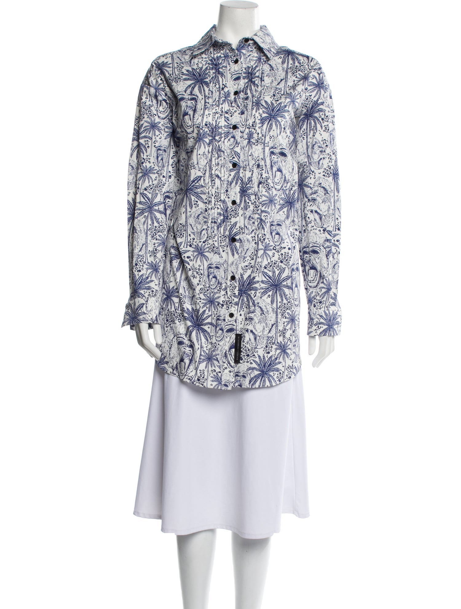 Marcell Von Berlin Paisley Print Long Sleeve Tunic