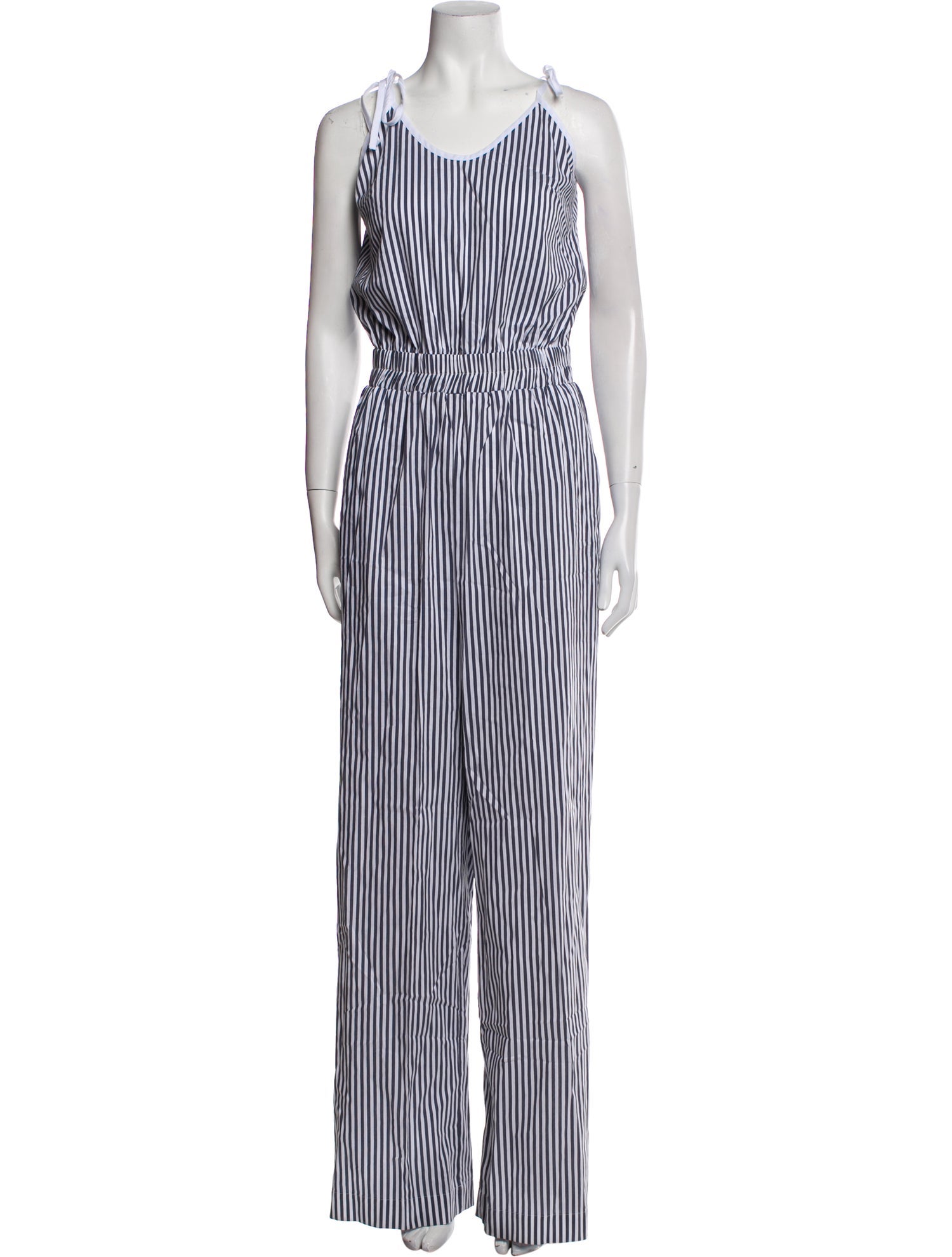 Marcell Von Berlin Striped Scoop Neck Jumpsuit w/ Tags