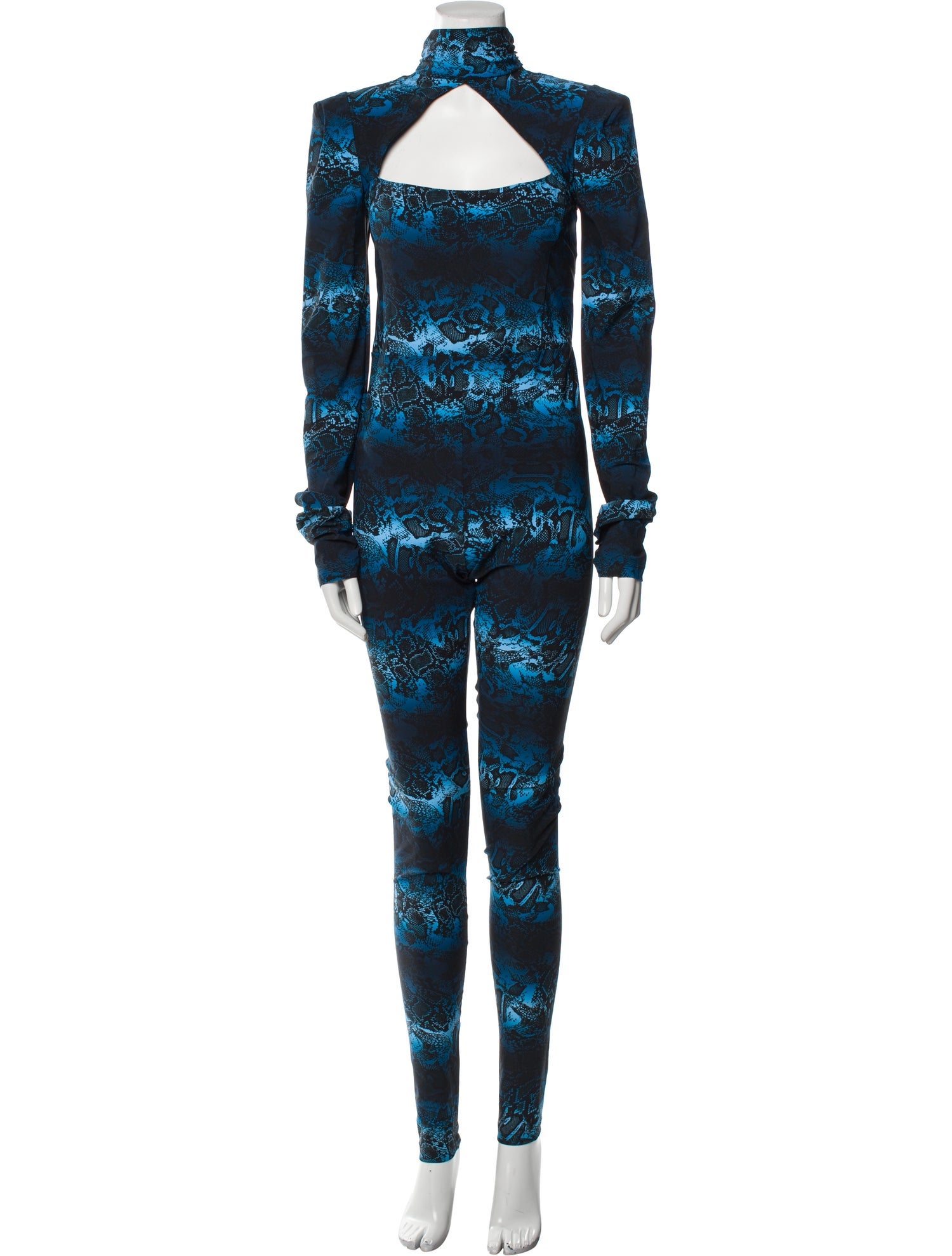 Marcell Von Berlin Animal Print Turtleneck Jumpsuit w/ Tags