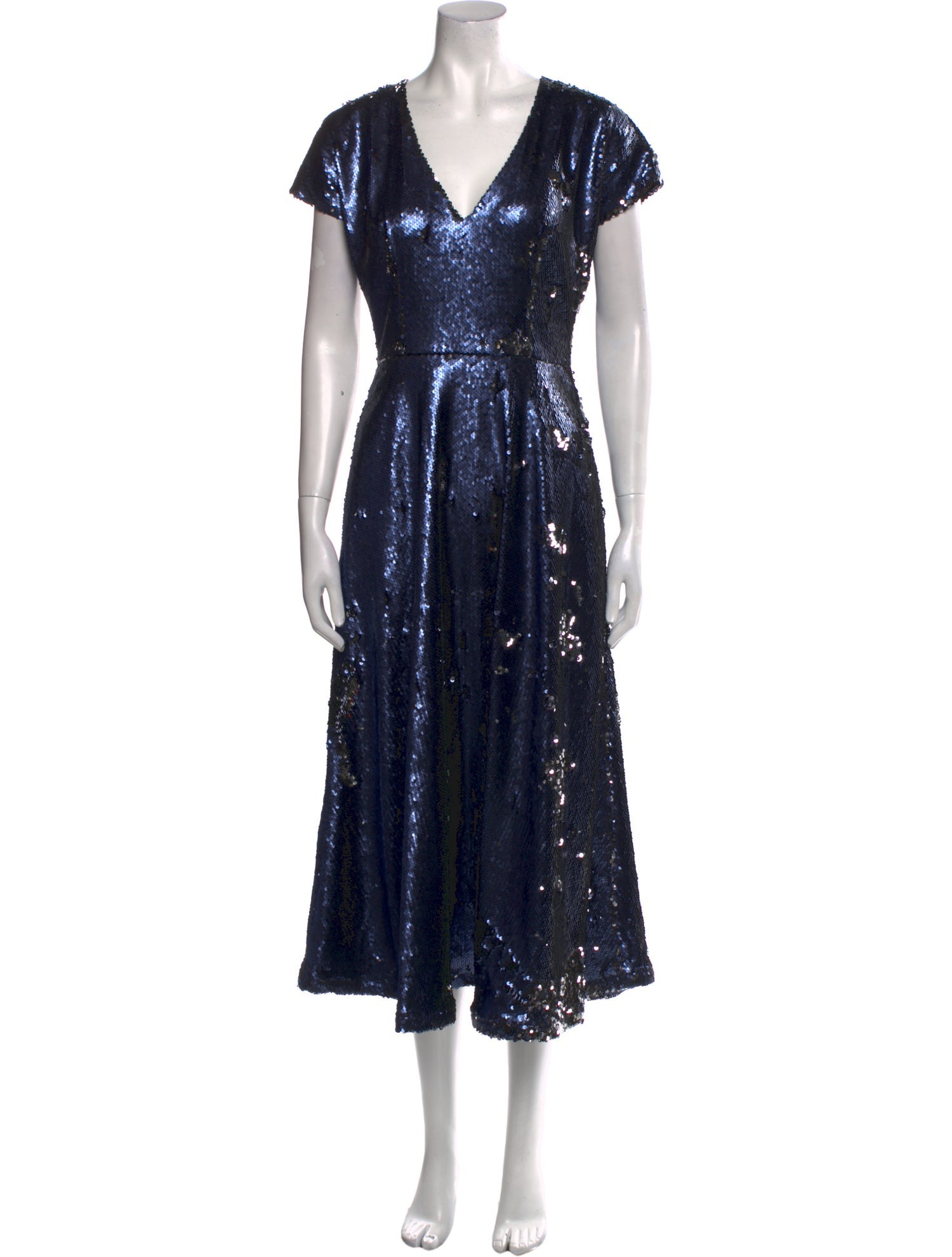 Marcell Von Berlin V-Neck Long Dress