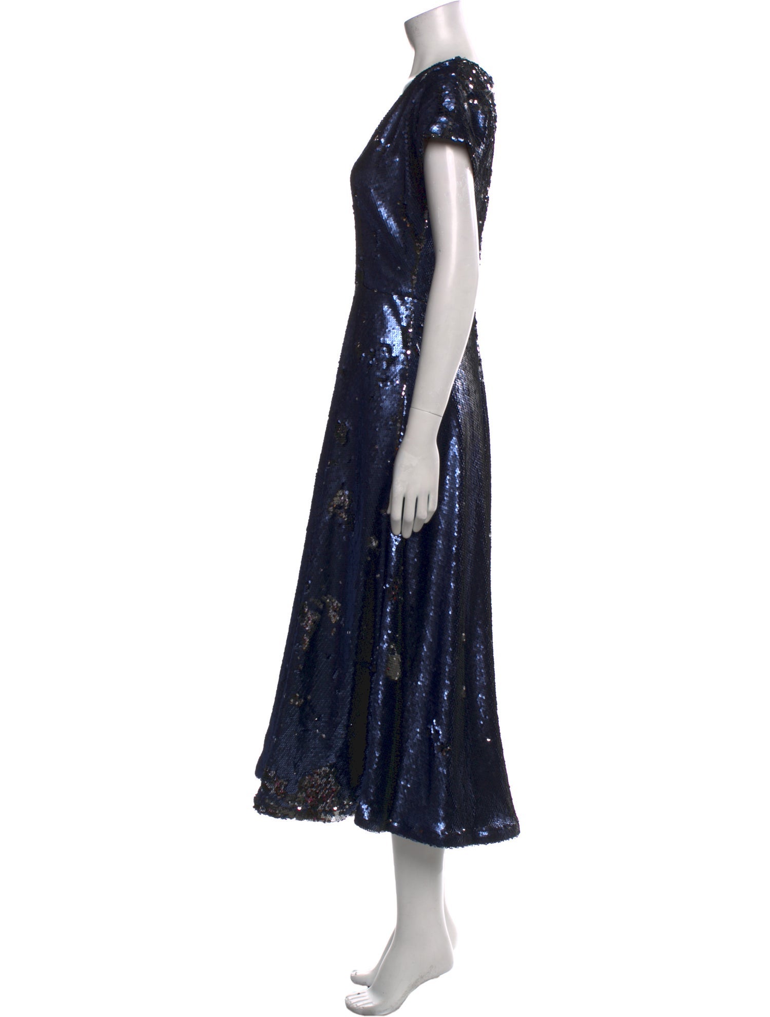 Marcell Von Berlin V-Neck Long Dress