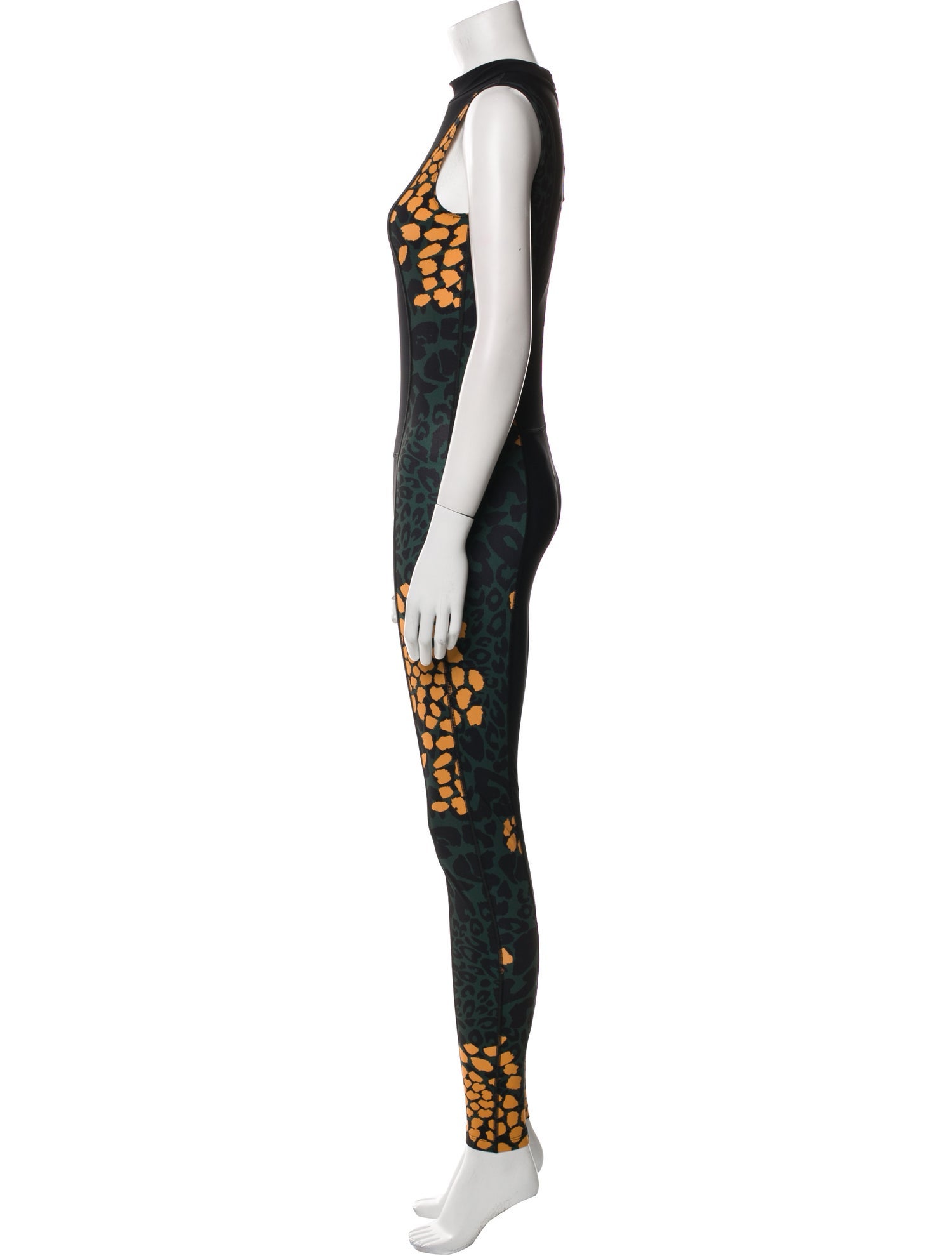 Marcell Von Berlin Graphic Print Mock Neck Jumpsuit