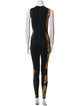 Marcell Von Berlin Graphic Print Mock Neck Jumpsuit