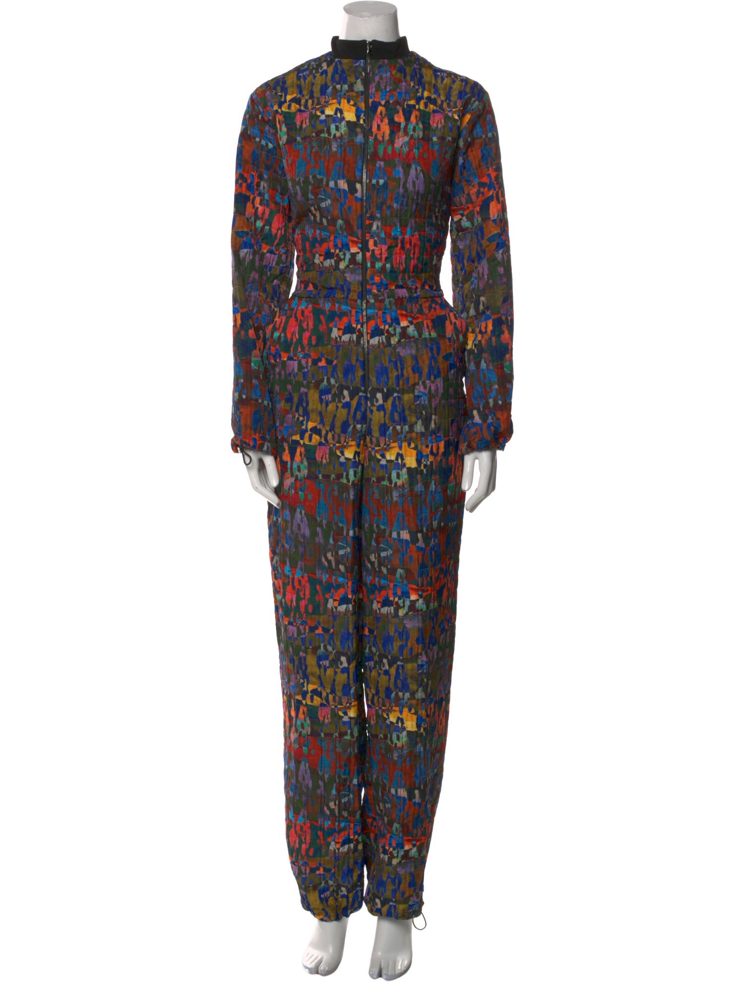 Marcell Von Berlin Printed Mock Neck Jumpsuit w/ Tags