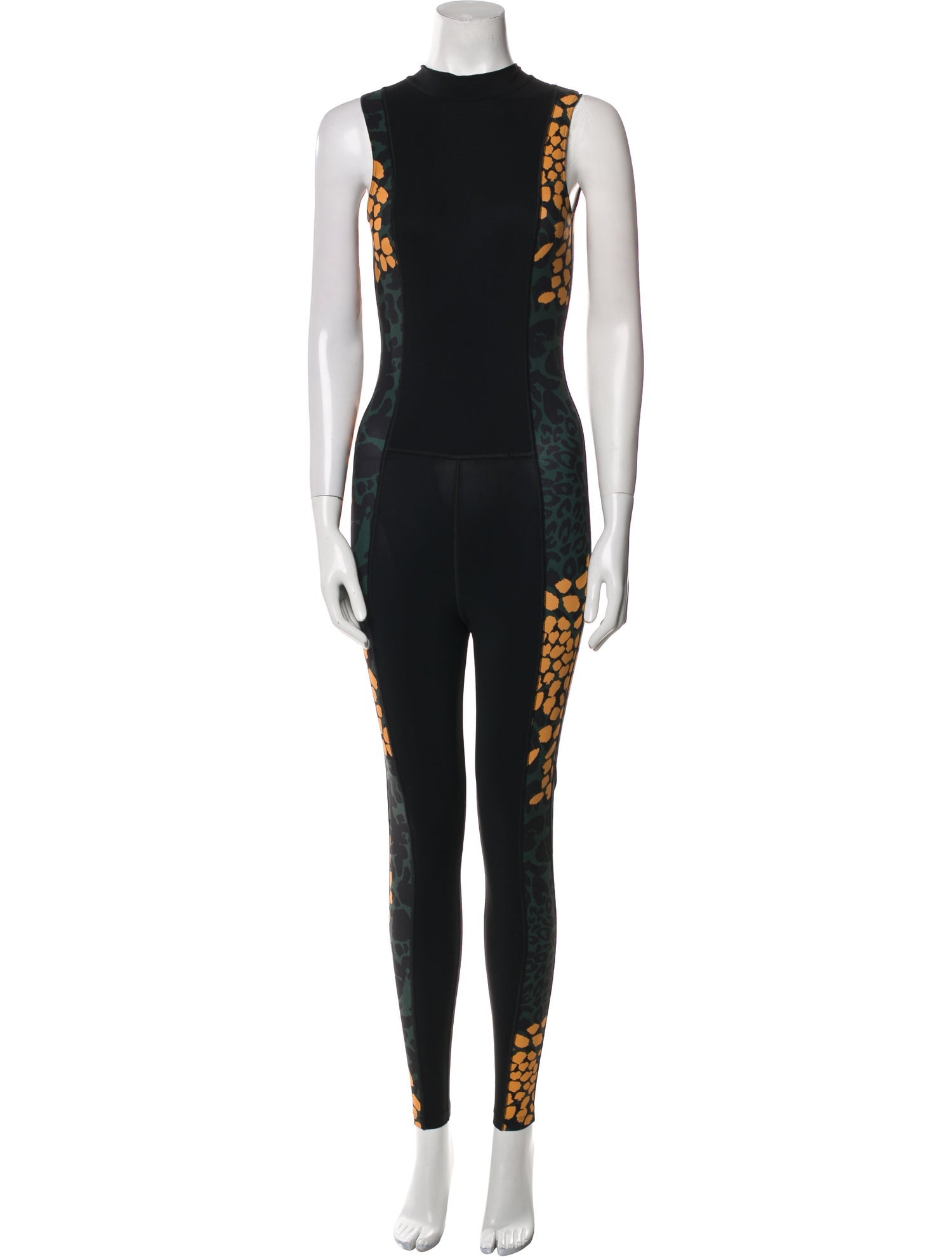 Marcell Von Berlin Graphic Print Mock Neck Jumpsuit