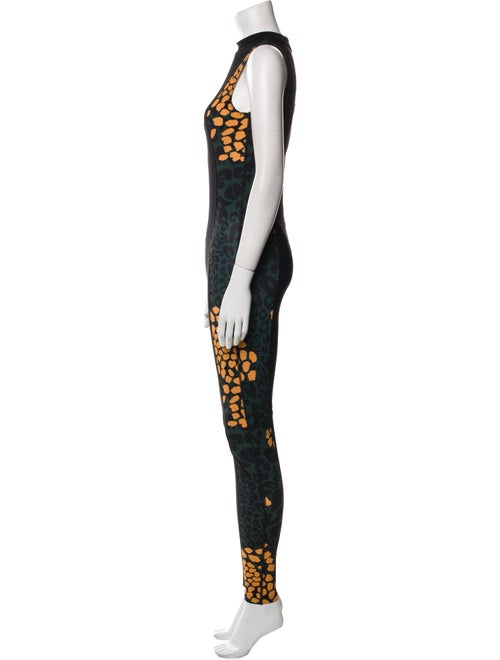 Marcell Von Berlin Graphic Print Mock Neck Jumpsuit