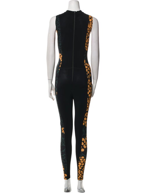 Marcell Von Berlin Graphic Print Mock Neck Jumpsuit