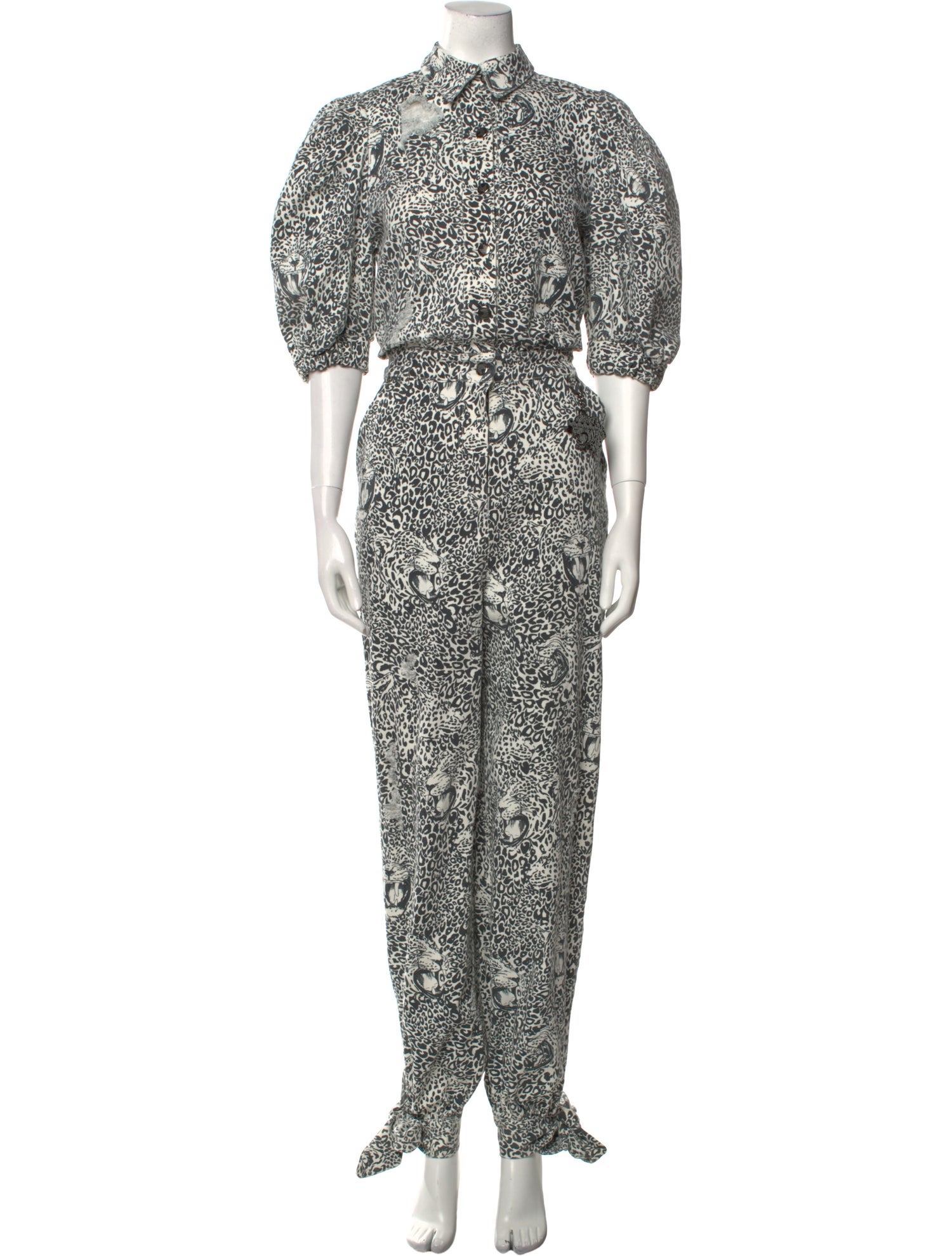 Marcell Von Berlin Animal Print Jumpsuit w/ Tags