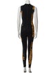 Marcell Von Berlin Printed Mock Neck Jumpsuit