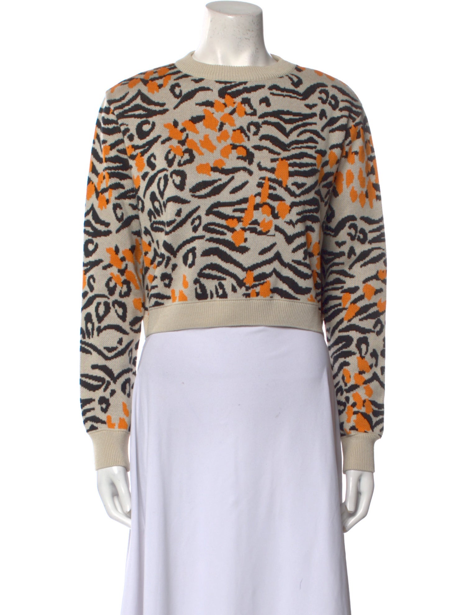 Marcell Von Berlin Printed Crew Neck Sweater