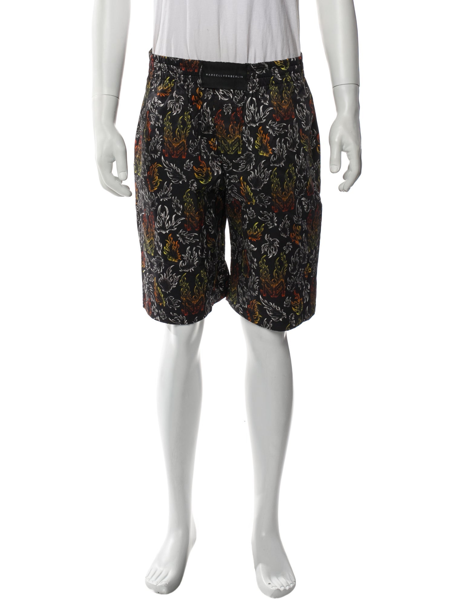 Marcell Von Berlin Printed Jogger Shorts