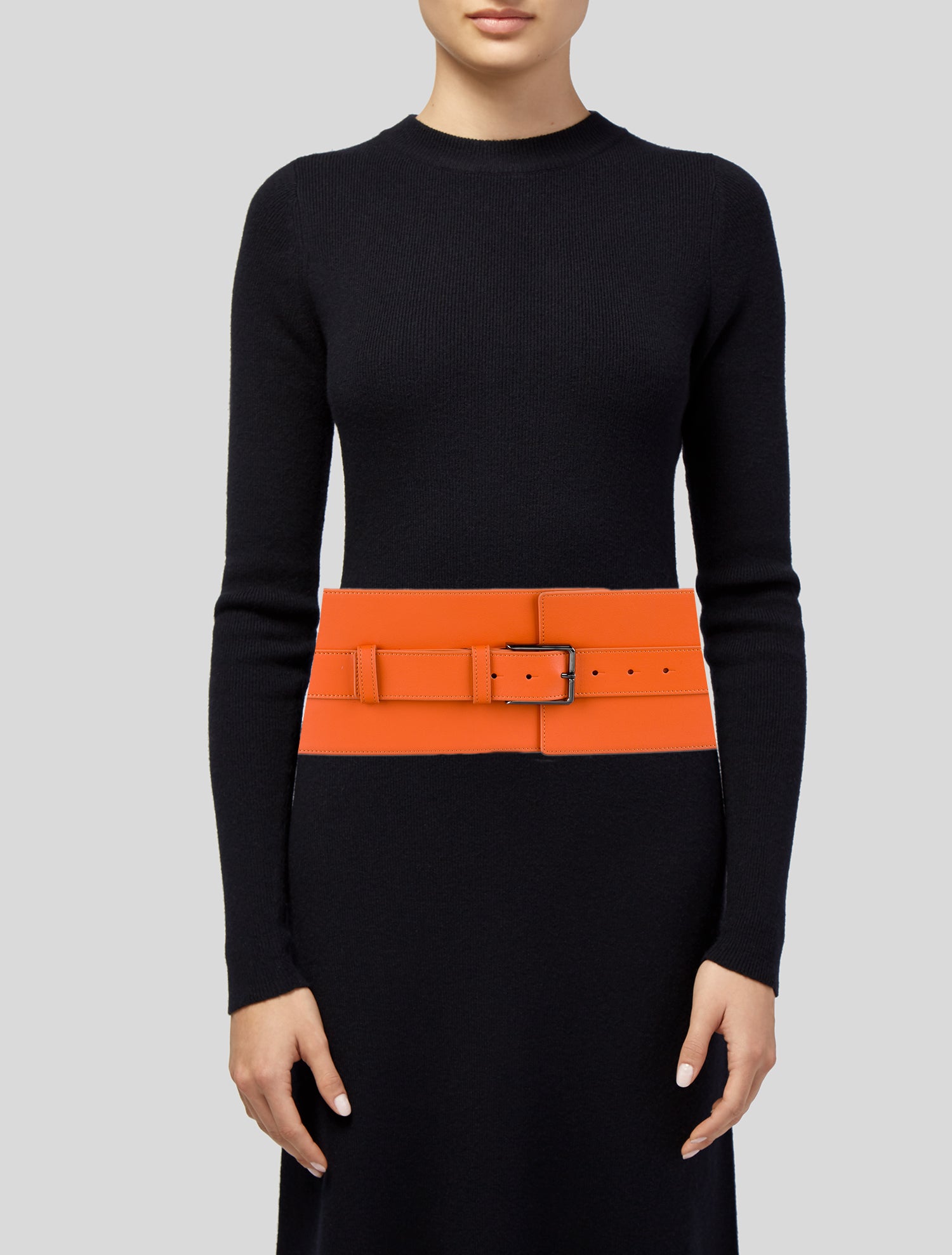 Marcell Von Berlin Wide Leather Waist Belt