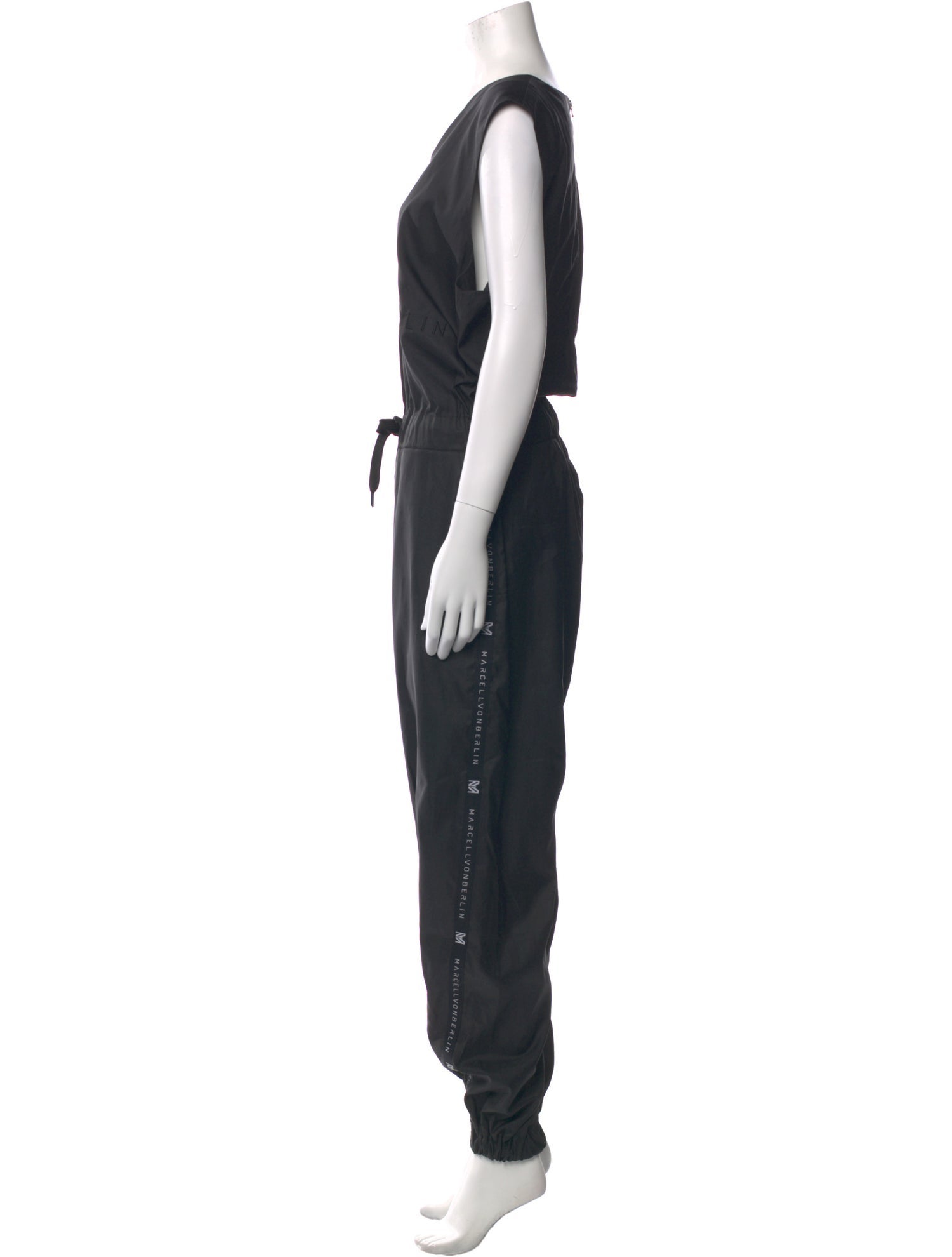 Marcell Von Berlin Silk V-Neck Jumpsuit