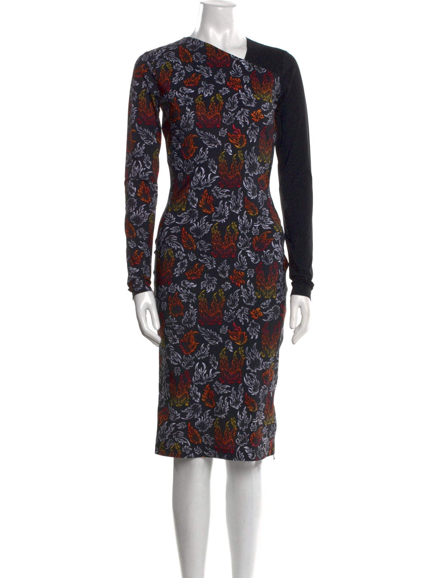 Marcell Von Berlin Floral Print Knee-Length Dress