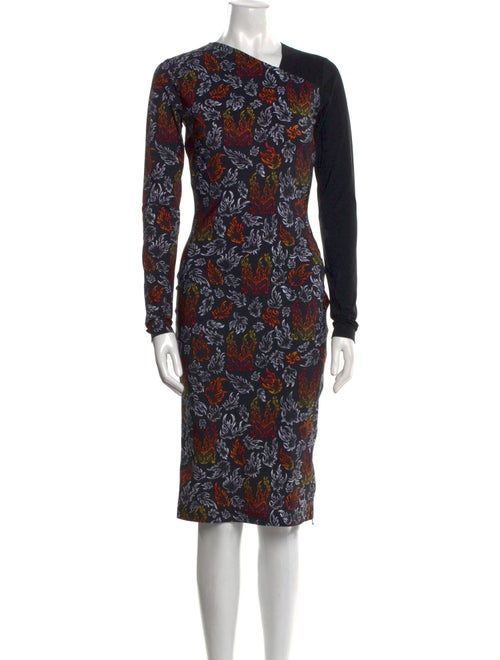 Marcell Von Berlin Floral Print Knee-Length Dress