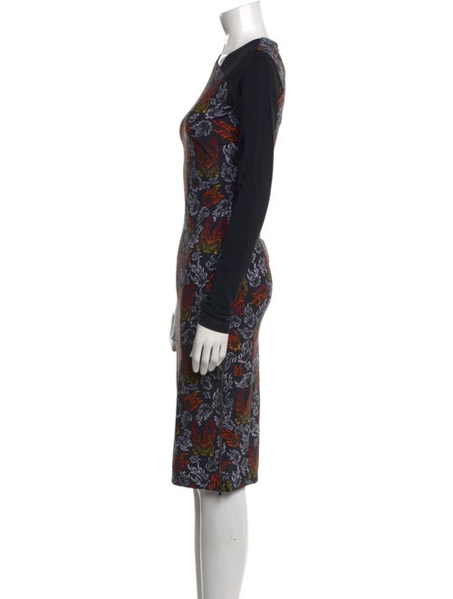 Marcell Von Berlin Floral Print Knee-Length Dress