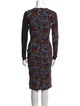 Marcell Von Berlin Floral Print Knee-Length Dress