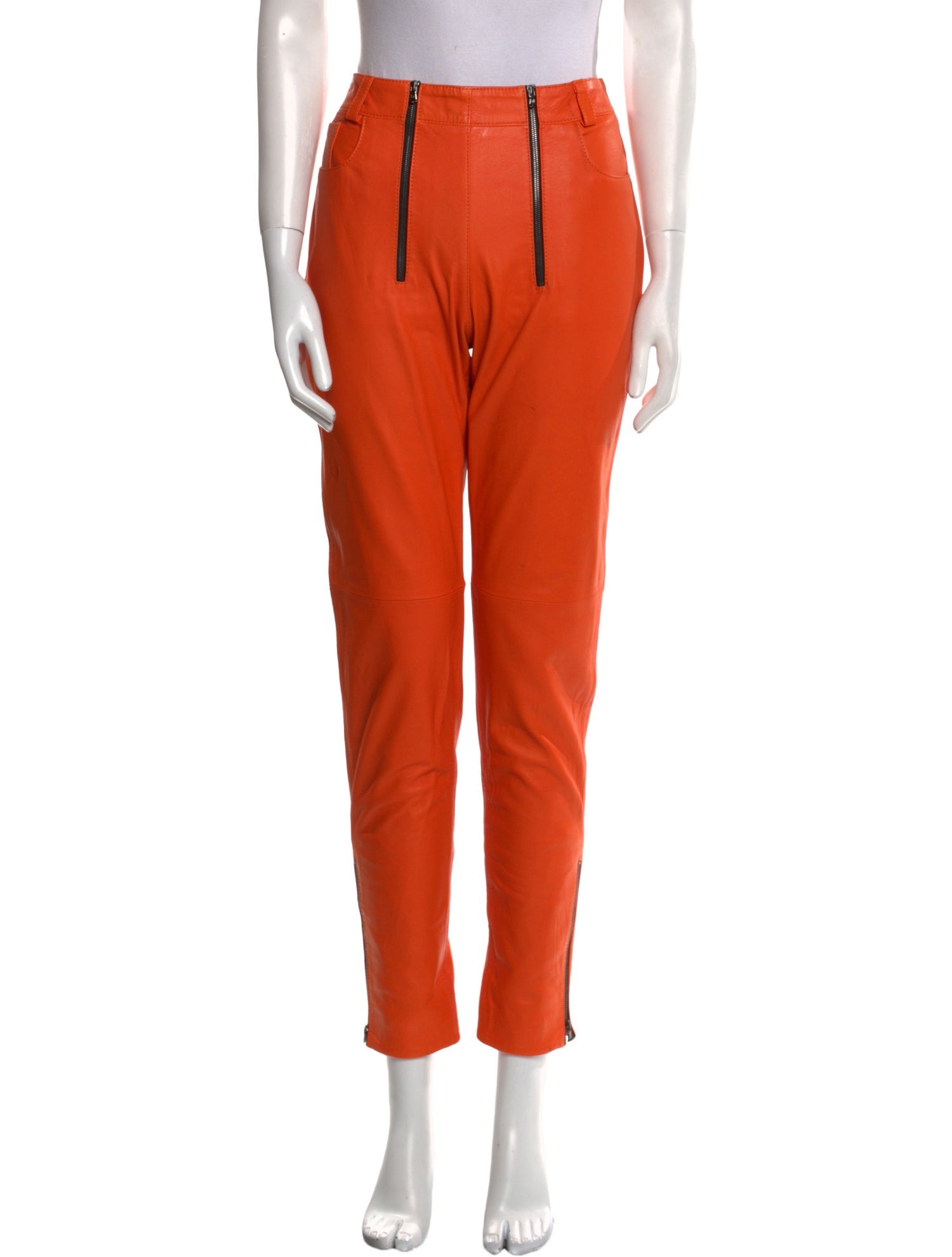 Marcell Von Berlin Lamb Leather Skinny Leg Pants